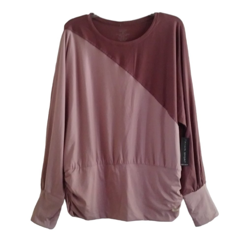 Women TAHARI SPORT Active Top Long Sleeve Size 1X